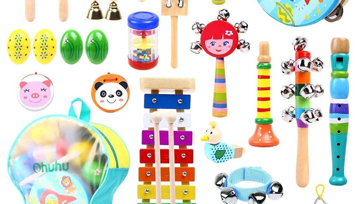 Ohuhu Music Toys Kid Musical Instrument Set for Child with Tuned Xylophone