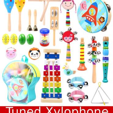 Ohuhu Music Toys Kid Musical Instrument Set for Child with Tuned Xylophone